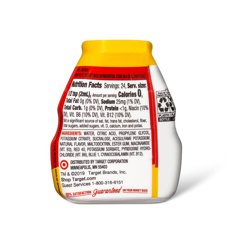 Raspberry Lemonade Liquid Water Enhancer - 1.62 fl oz Bottle - Market Pantry™