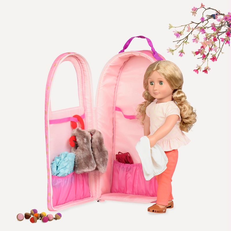 Our Generation "Going My Way" Doll Carrier - Gold Stars