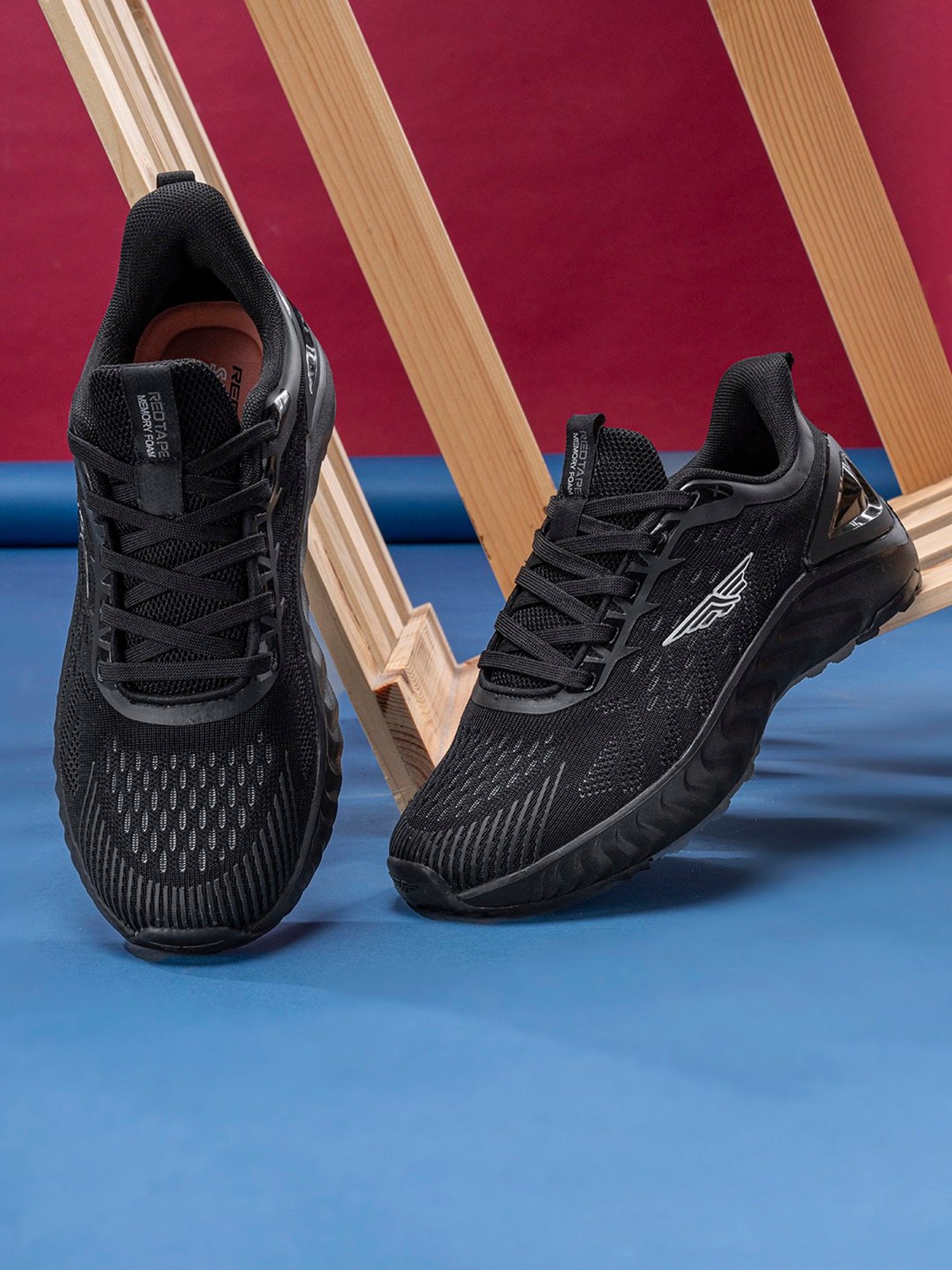 Red Tape Women's Black Running Shoes