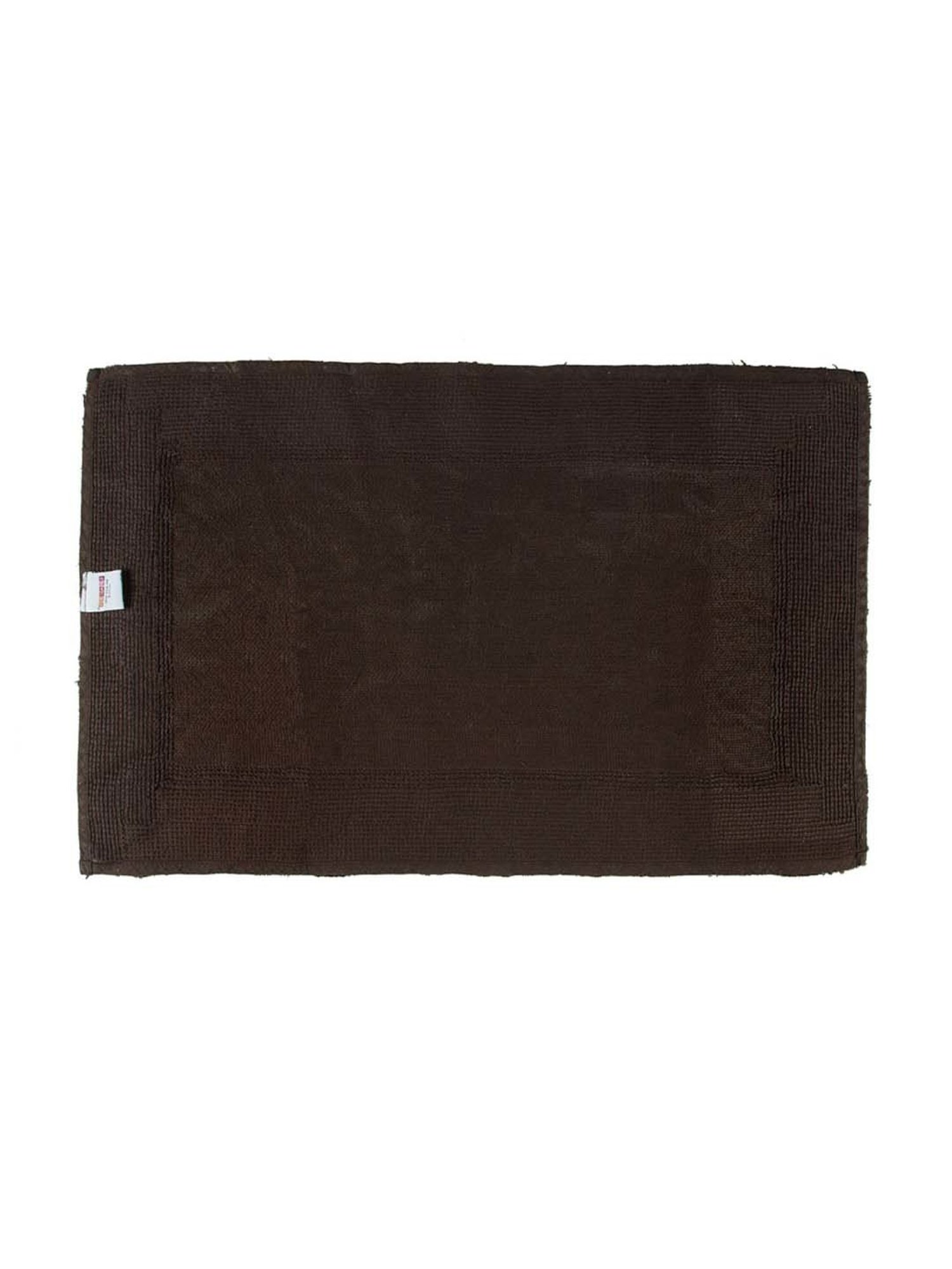 SPACES Dark Brown Cotton Hygro Small Bath Mat