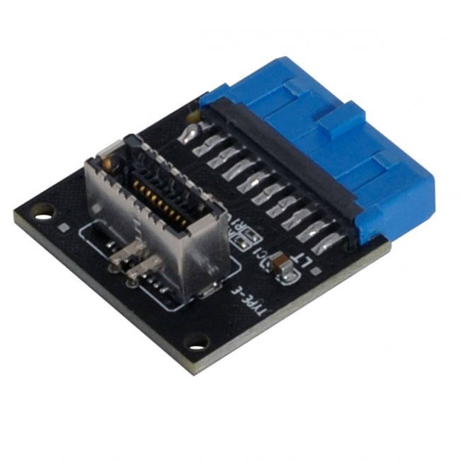 FVH USB 3.1 Front Panel Socket Key-A Type-E to USB 3.0 20Pin Header Male Extension Adapter for Motherboard UC-308