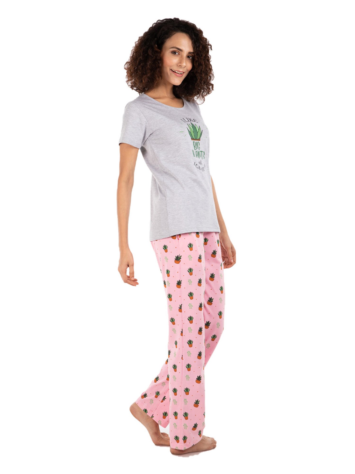 Nite Flite Multicolor Printed Top With Pyjamas