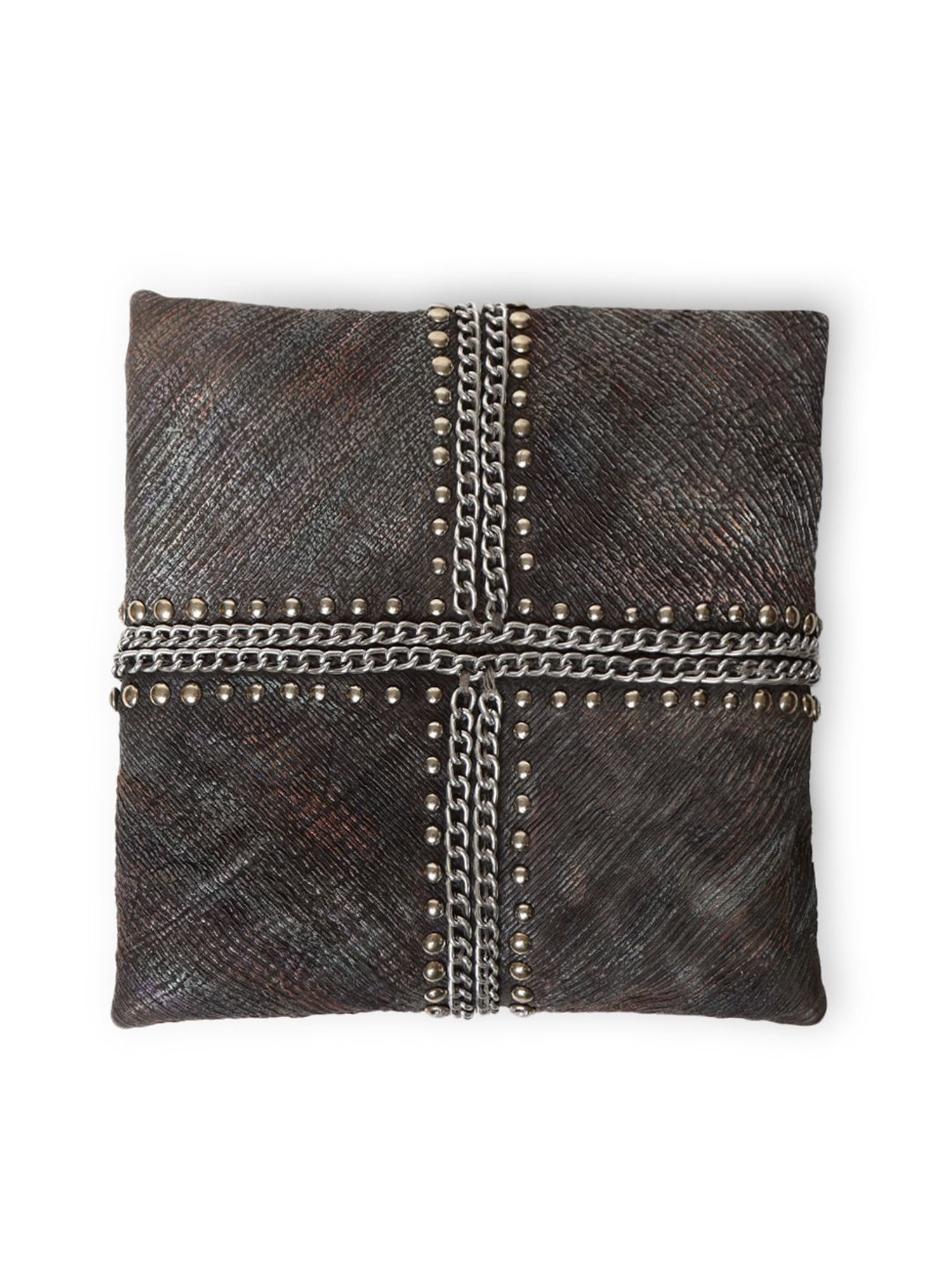 Art N Vintage Silvia Black Leather Textured Small Potli