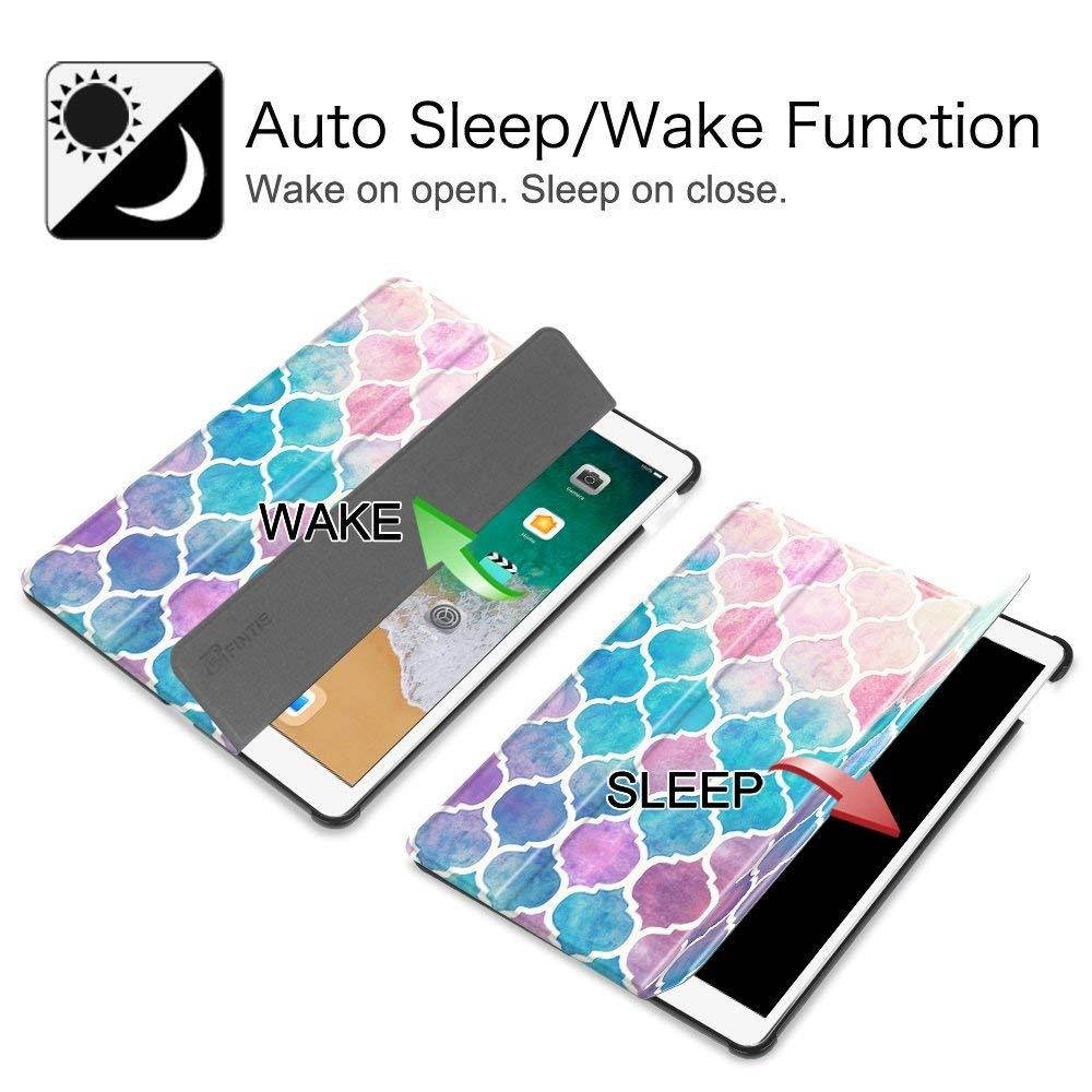 Fintie iPad Pro 10.5 Case with Built-in Apple Pencil Holder - [SlimShell] Ultra Lightweight Standing Protective Cover with Auto Wake/Sleep for Apple iPad Pro 10.5 Inch 2017 Tablet, Moroccan Love