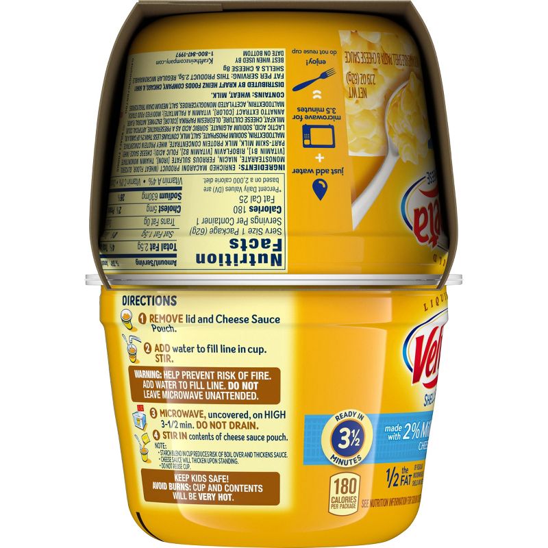 Velveeta 2% Milk Shells & Cheese Cups 2.19oz 4 pk