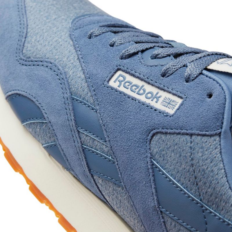 Reebok Classic Nylon Mens Performance Sneakers 4.5 BLUE SLATE / CHALK