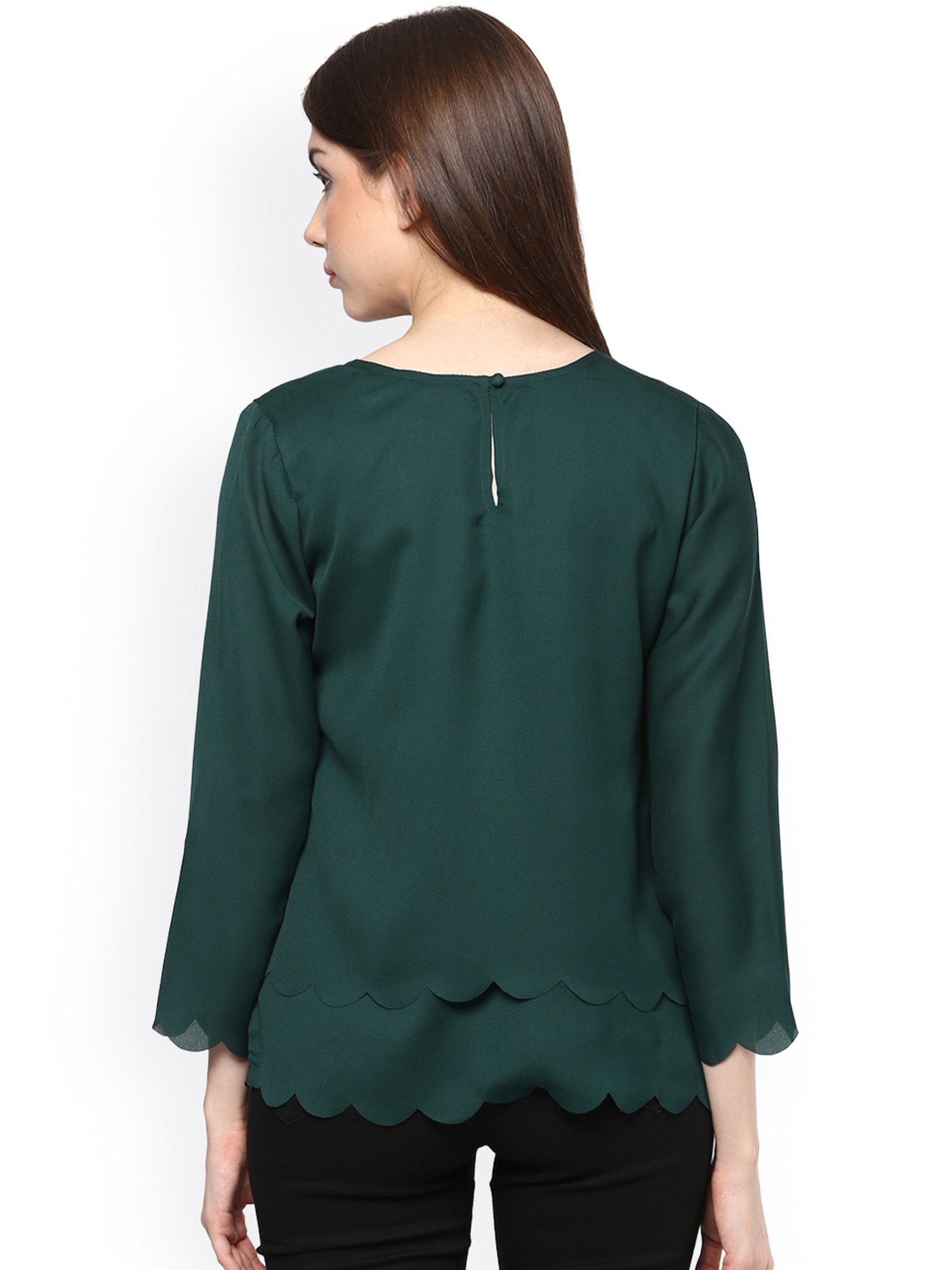 Rare Green Regular Fit Top