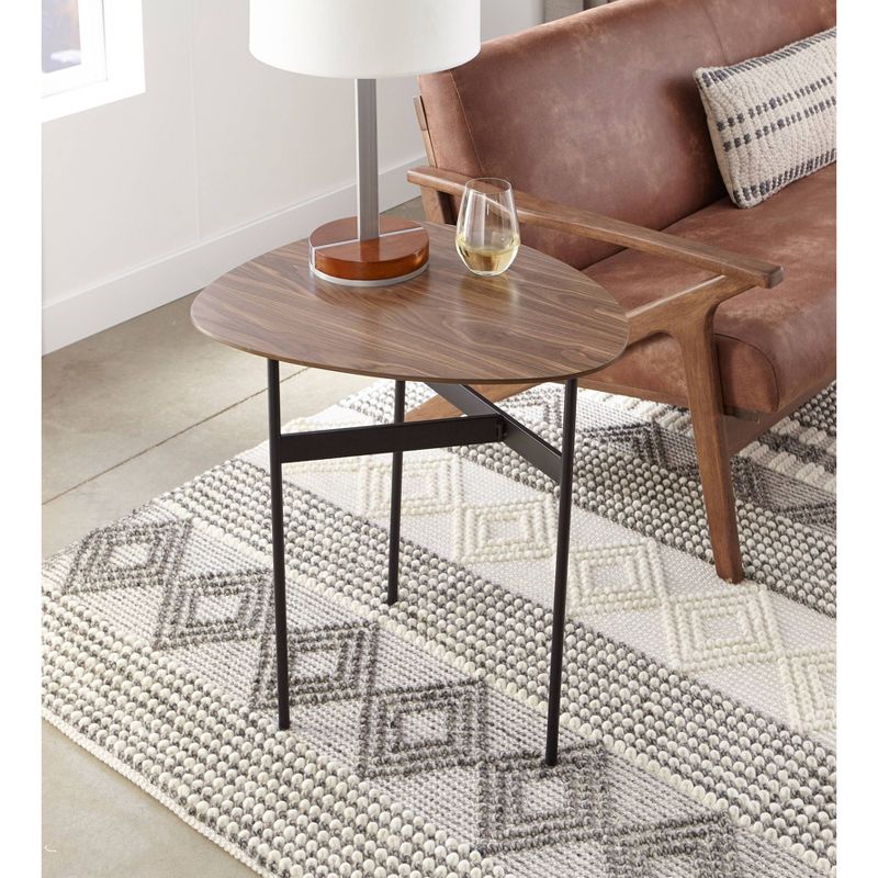 3pc Accent Table Set Walnut - Lifestorey