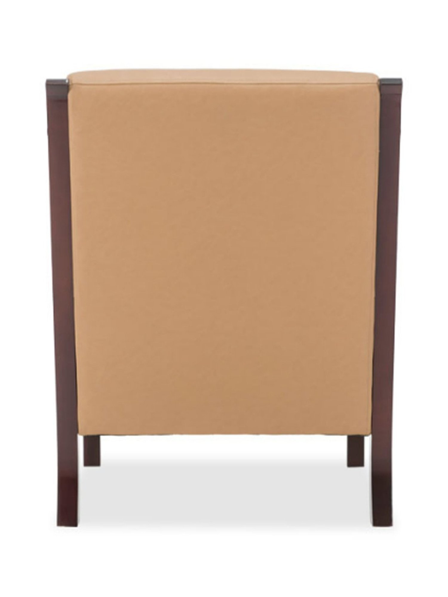 Durian Jesse Camel Brown Premium Leatherette 1 Seater Sofa