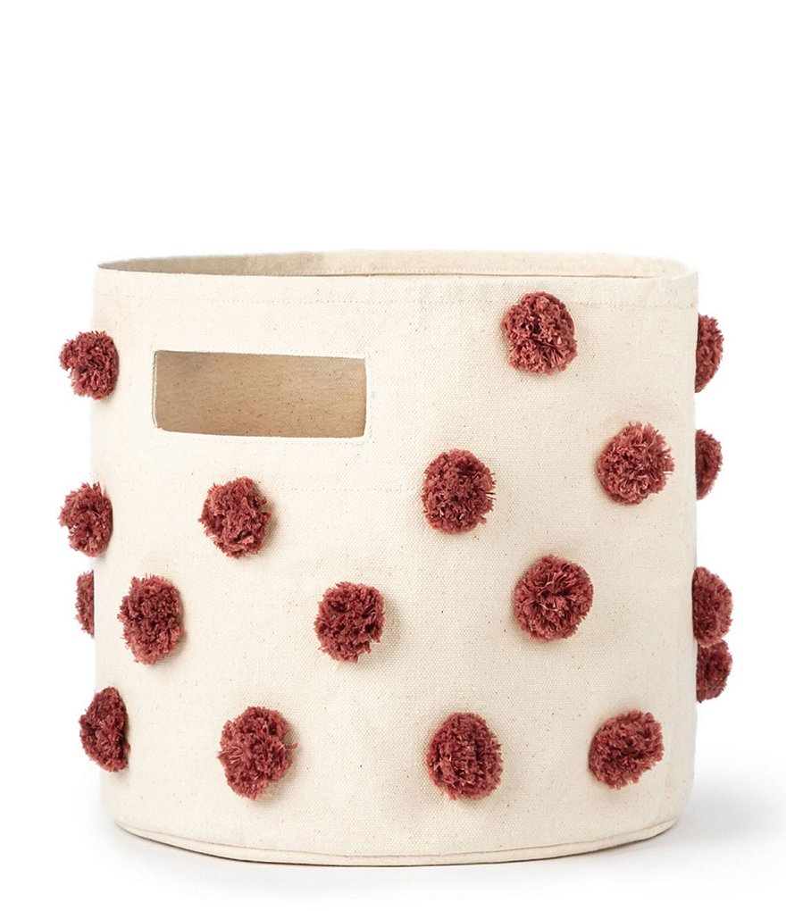 Edgehill Collection Hand-Woven Rattan Market Basket