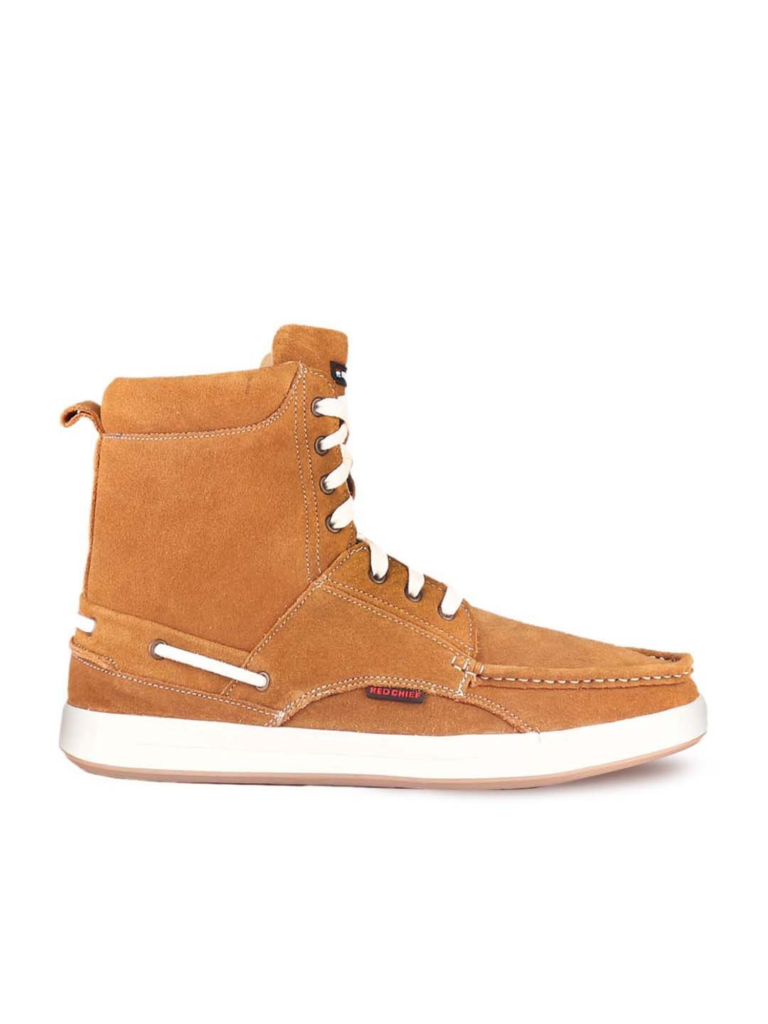 Red Chief Men's Brown Ankle High Sneakers