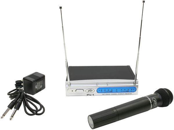 peavey pv1 v1 handheld 203.400mhz wireless microphone system