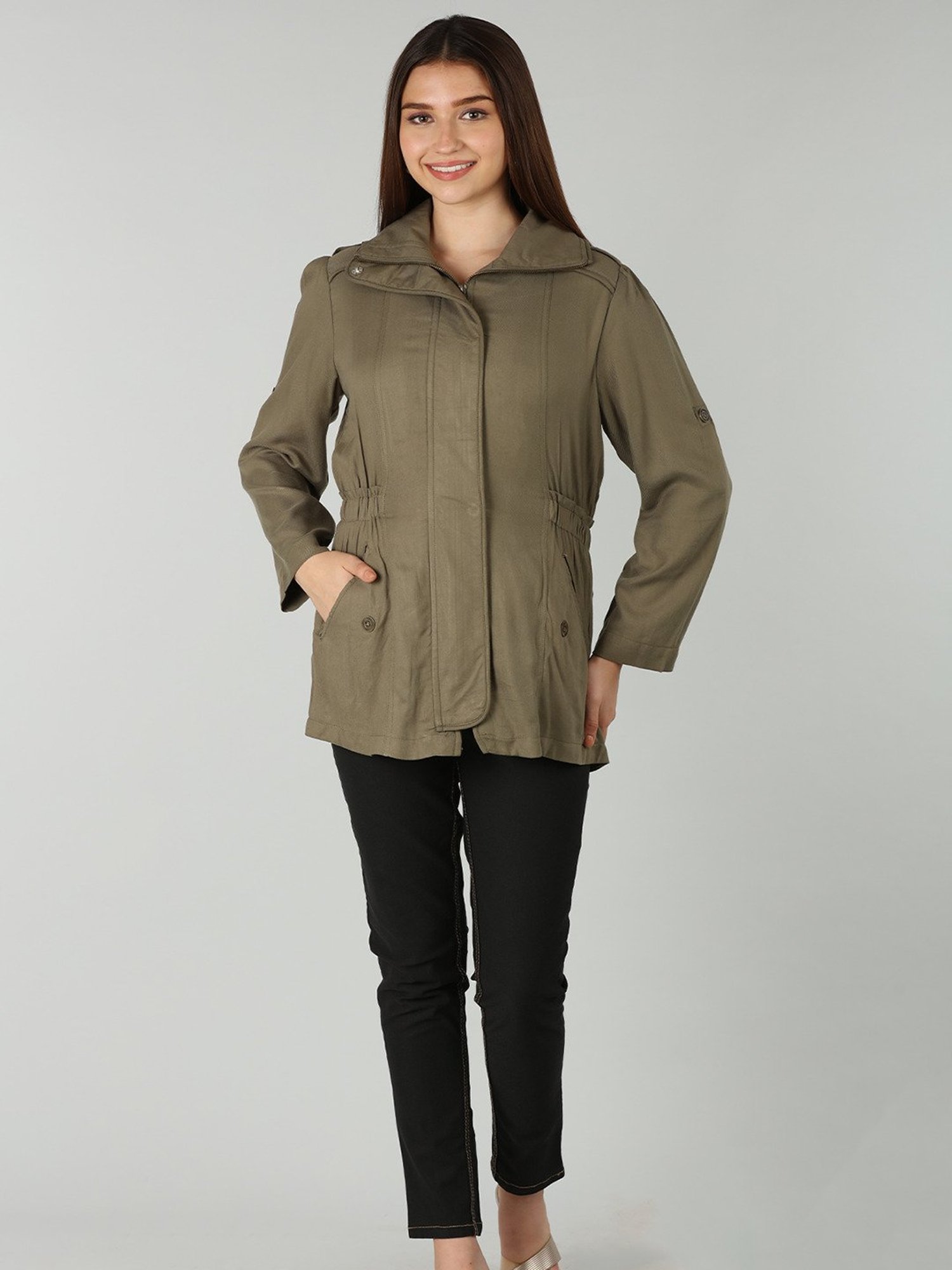 Mustard Red Regular Fit Jacket