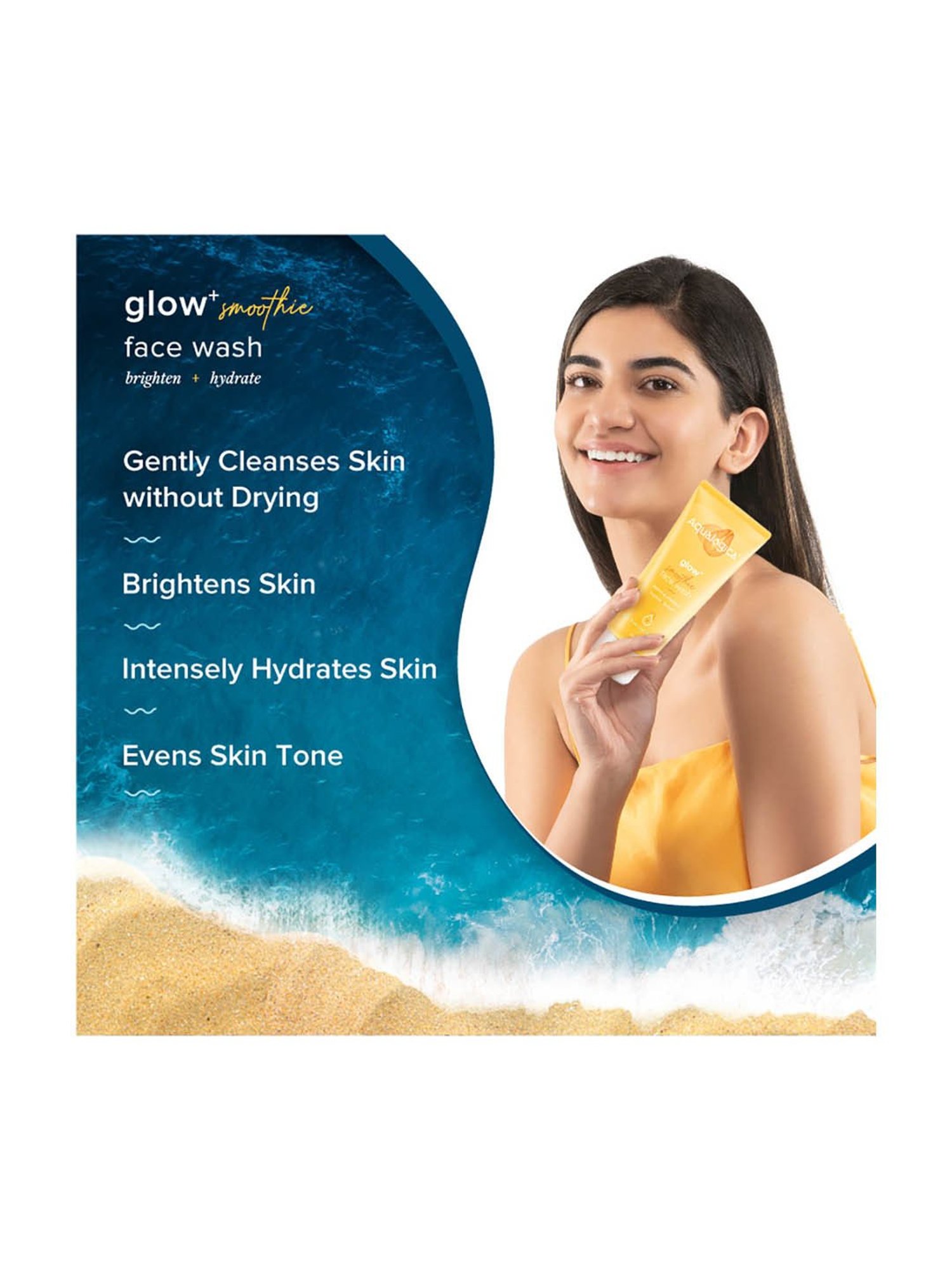 Aqualogica Glow+ Smoothie Face Wash - 100 ml