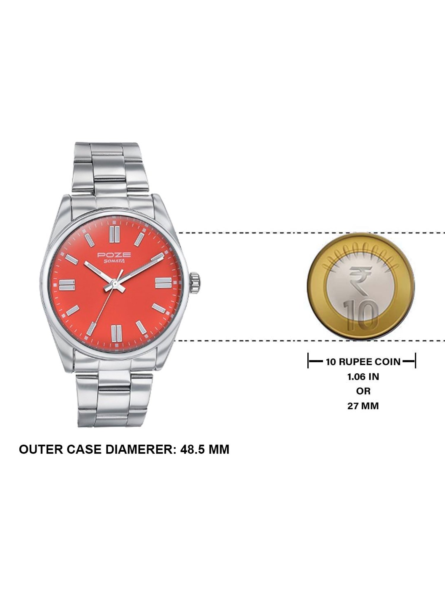 Sonata Poze SP70033SM03W Sonata Poze 3.0 Analog Watch For Men