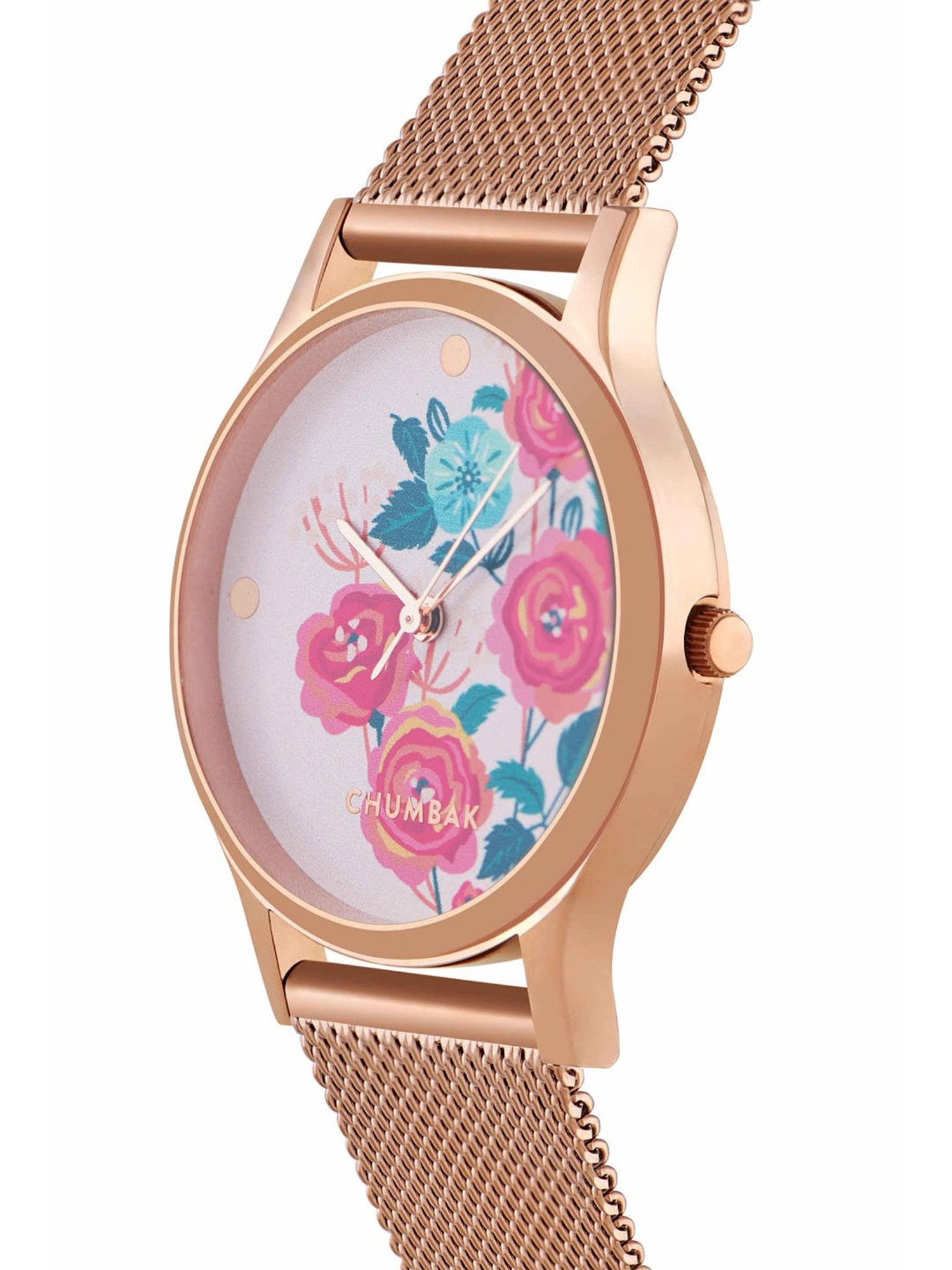 Chumbak 8907605117305 Rose Garden Analog Watch for Women