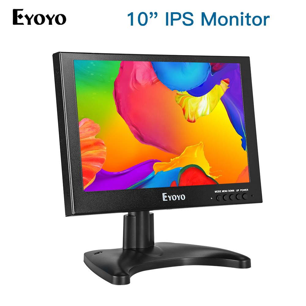 Eyoyo 10" Inch TFT LCD 1920x1200 Monitor With VGA/HDMI/BNC For Car FPV DVD PC