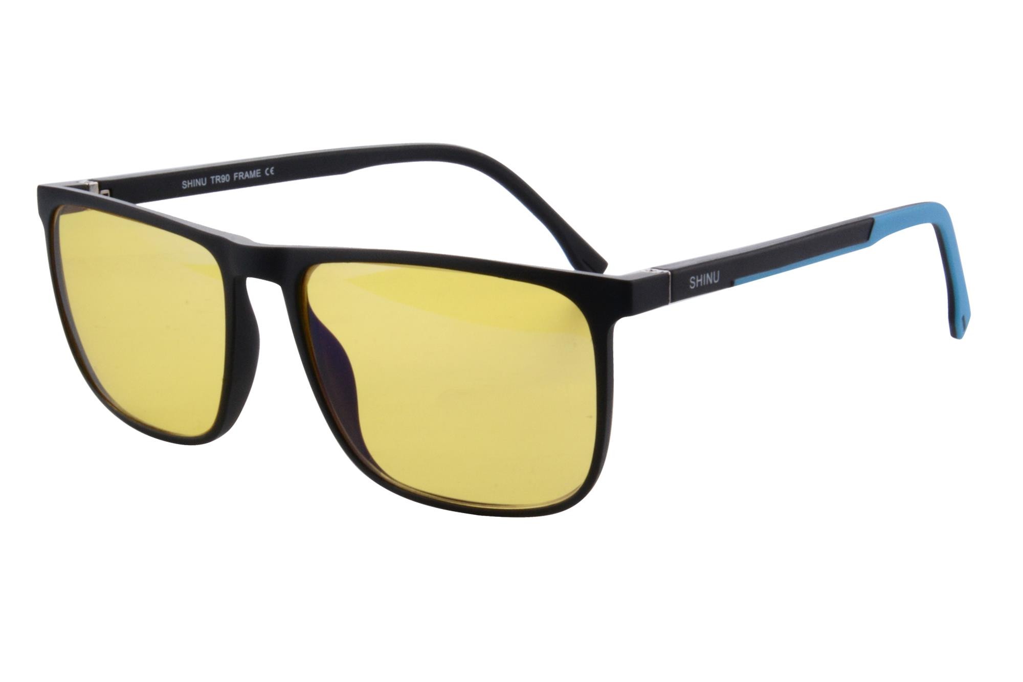 SHINU Monitor Users Anti Blue Light Computer Glasses Orange Lens and Driving Anti fatigue Computer Gaming glasses-SH078