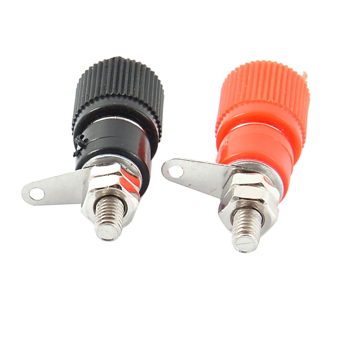 Global Bargains 20pcs Black Red Metal Body Speaker Amplifier 4mm Banana Plug Jack Binding Post