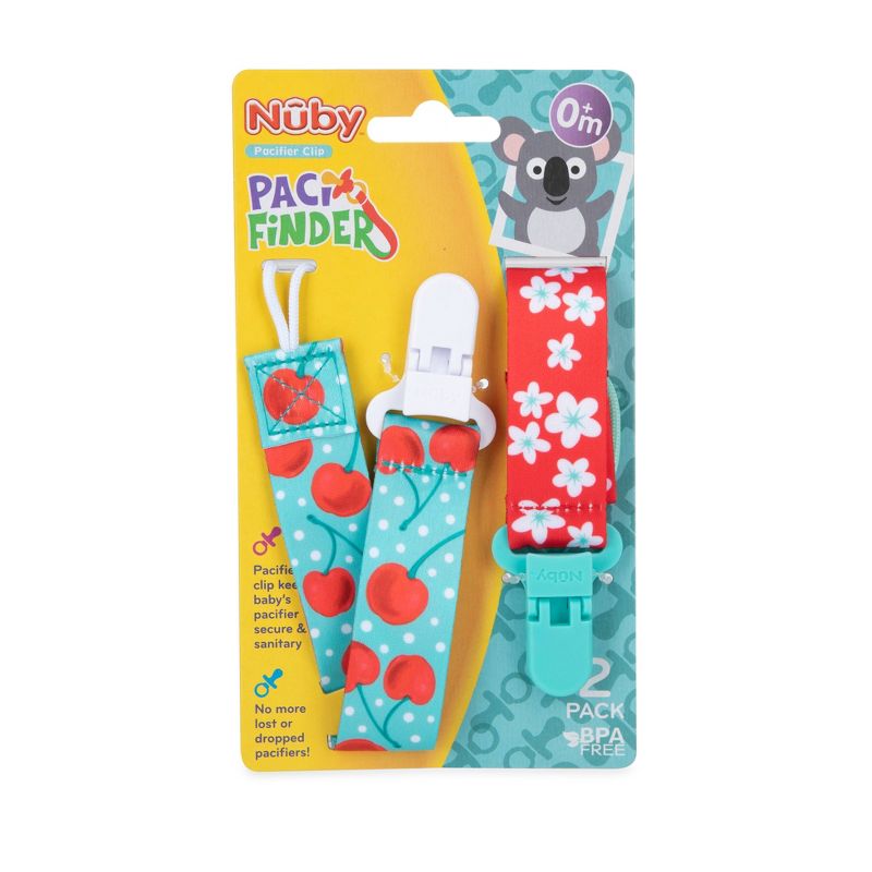 Nuby 2pk Fabric Pacifinder - Style Varies