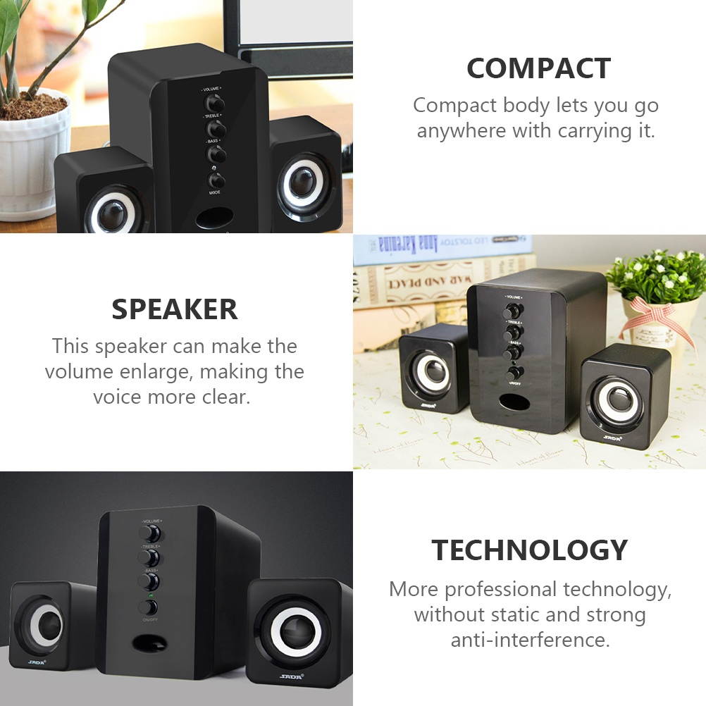 1 Set Practical Creative Durable Desktop Speaker Computer Speaker Phone Speaker for Phone Desktop  Computer