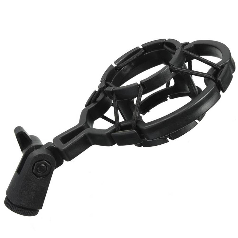 Universal Shock-proof Microphone Mount Plastic Studio Mic Holder Stand Clip For Large Diaphram Condenser