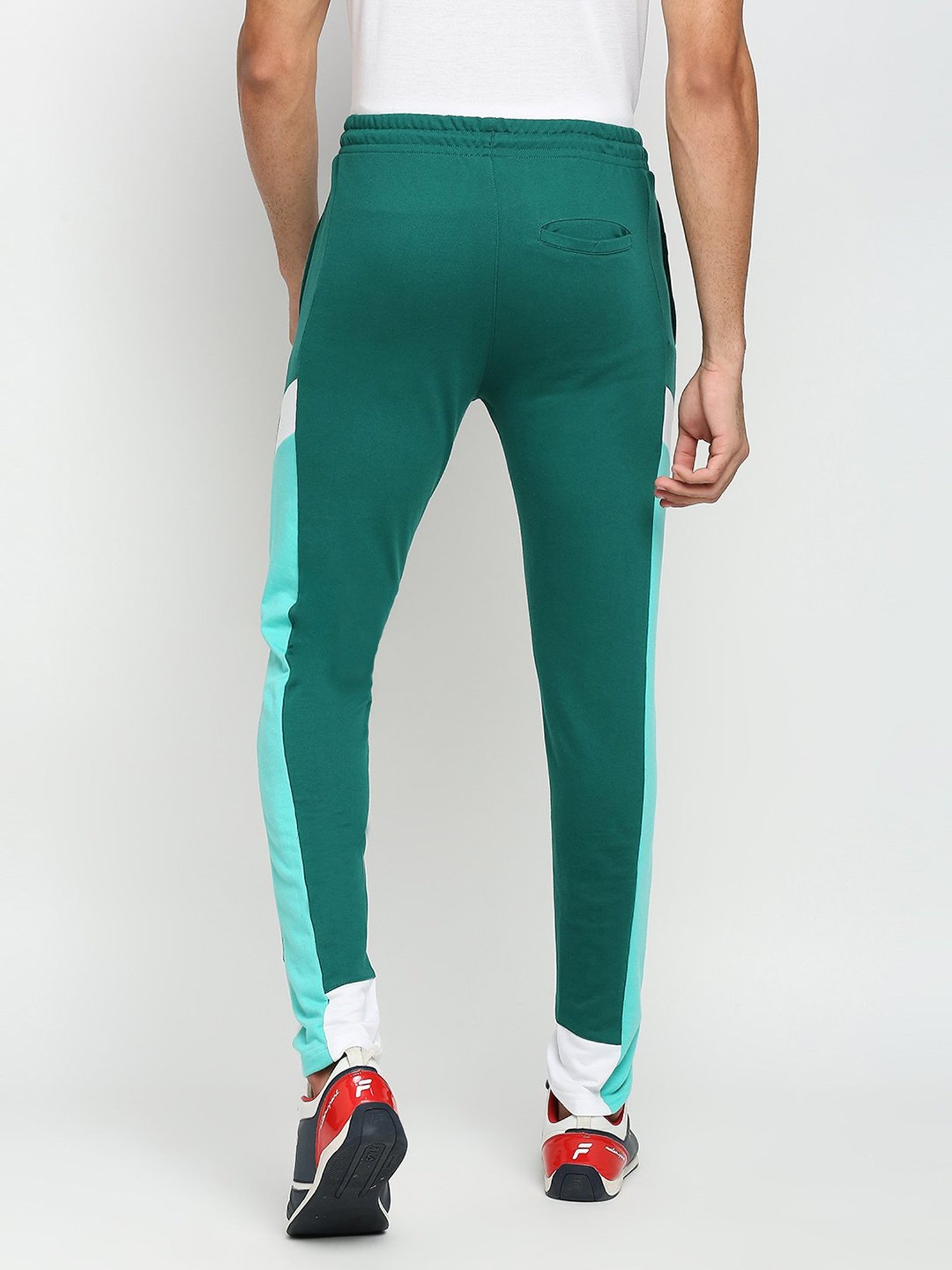 Fitz Dark Green Slim Fit Trackpants