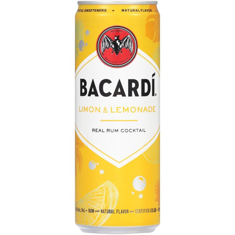 Bacardi Limon & Lemonade Rum Cocktail - 4pk/355ml Cans