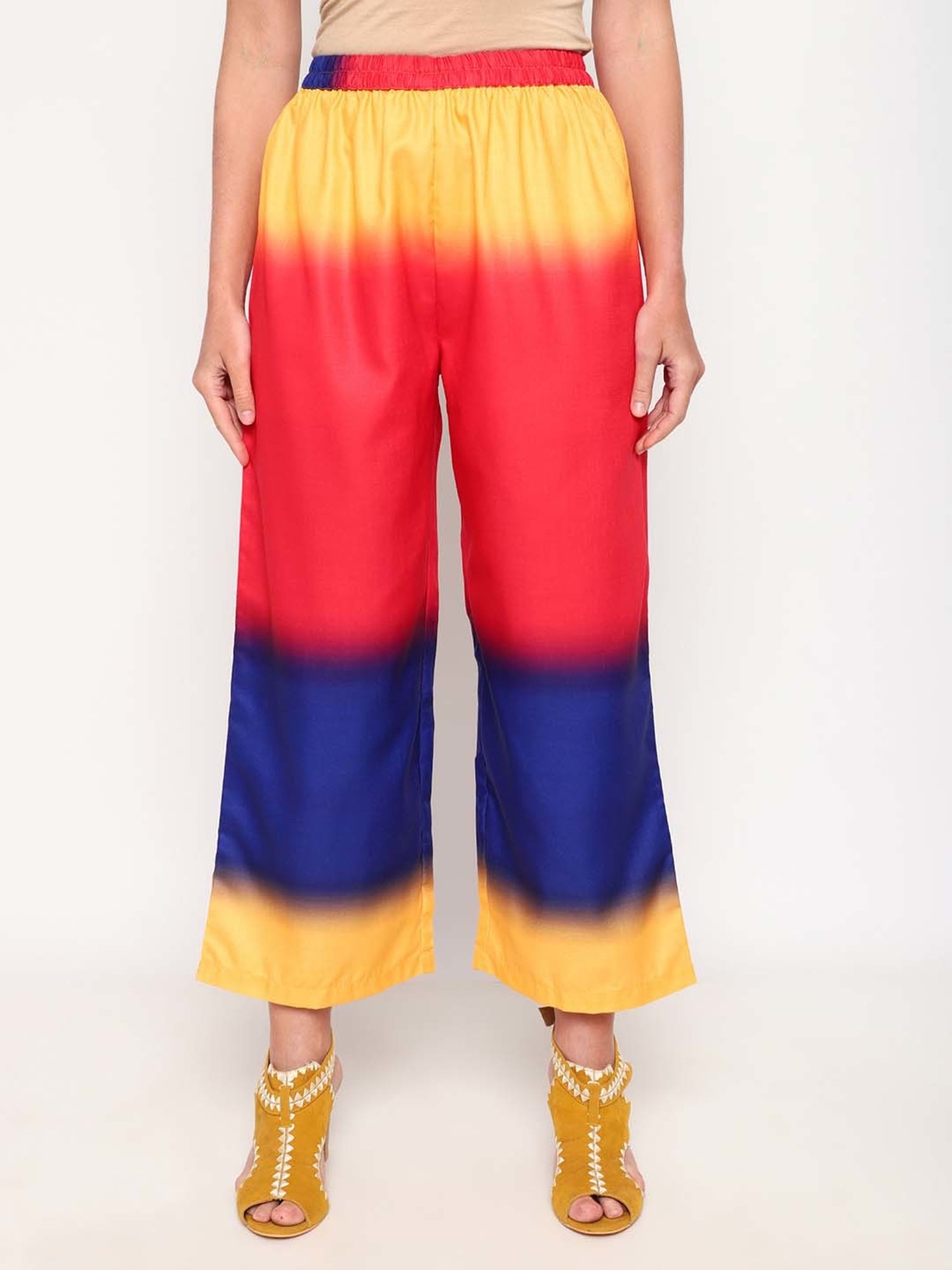 Sringam Multicolored Cotton Tie & Dye Shirt Pant Set