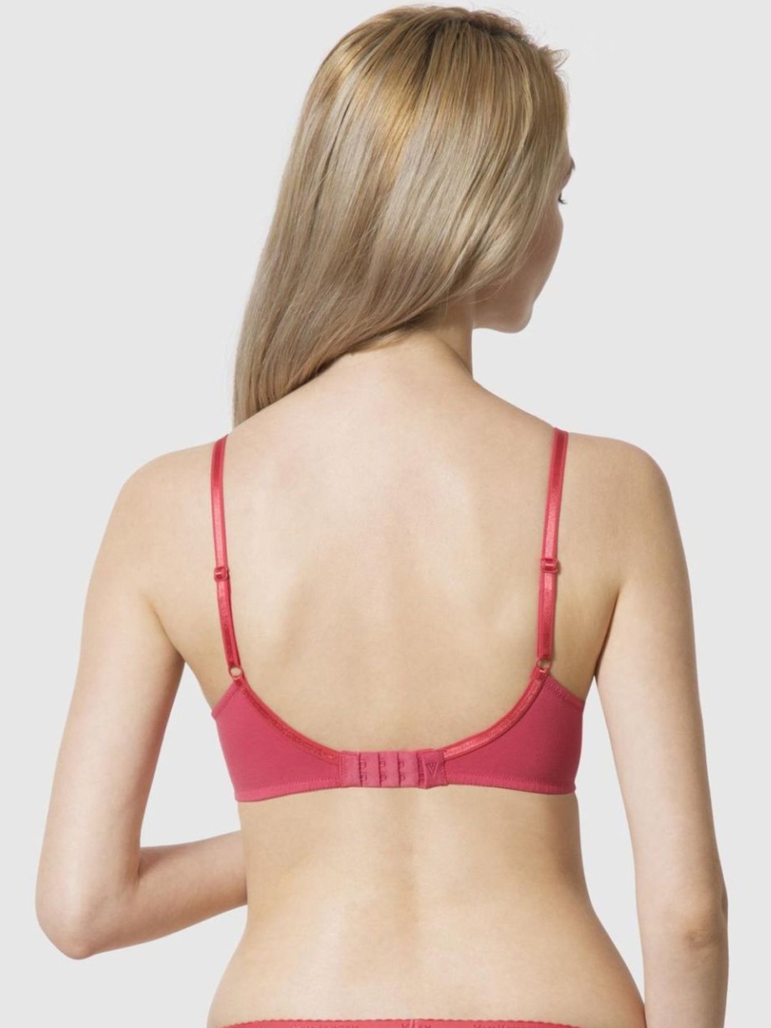 Tweens Peach & Green Non Padded Bra (Pack Of 2)