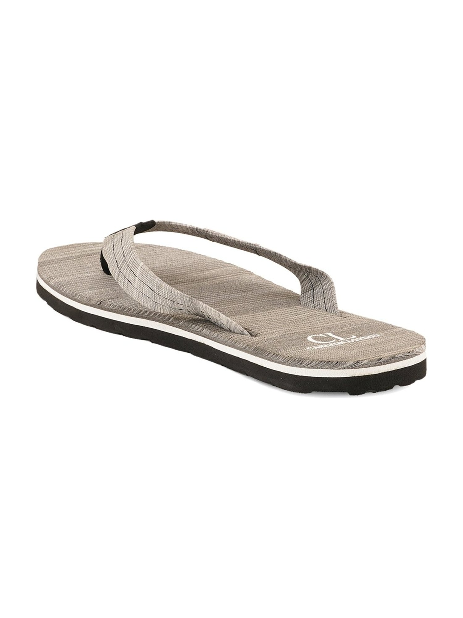 Carlton London Men's Grey Flip Flops