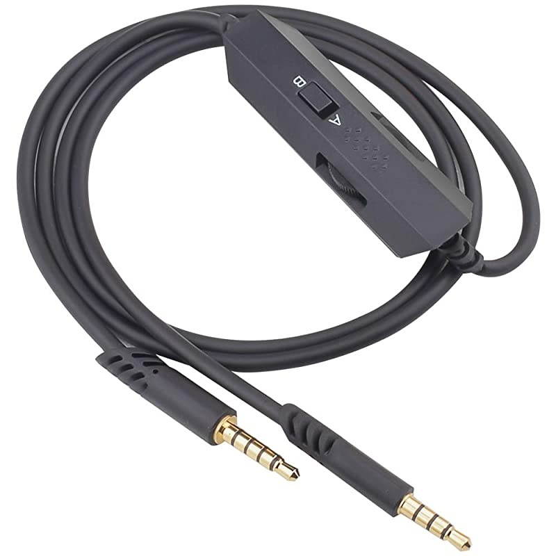 A&B Modes Replacement Astro A10 Cord Inline Mute Astro A40 Cord Aux Cable with Volume Control and Mic Compatible with Astro A10 A40 A30 A50 Headsets to Xbox One PS4 PC Gaming Mobile MixAmp