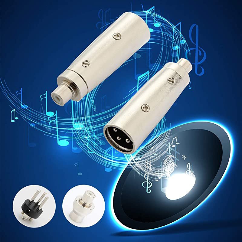 XLR Female to Female, XLR 3 Pin Female to 3 Pin Female Adapter Gender Changer Connector, Silver, 1 Pack -