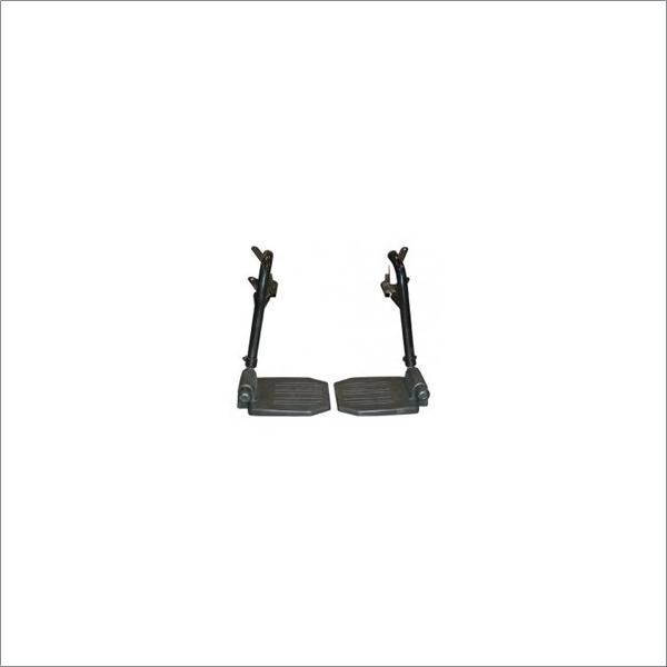 Drive Medical Chrome Swing Away Footrests with Aluminum Footplates Model stdsf-tf