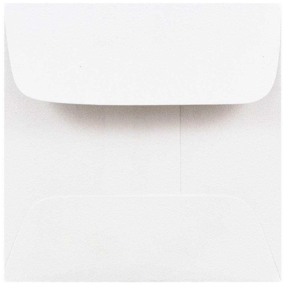 JAM PAPER 2 3/8 x 2 3/8 Square Mini Envelopes - White - 100/pack
