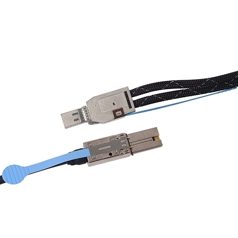 Mini SAS HD SFF-8644 to Mini SAS SFF-8088 Hybrid Cable, 1-Meter(3.3ft)