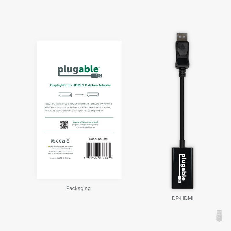 PLUGABLE DP-HDMI ACTIVE DP TO