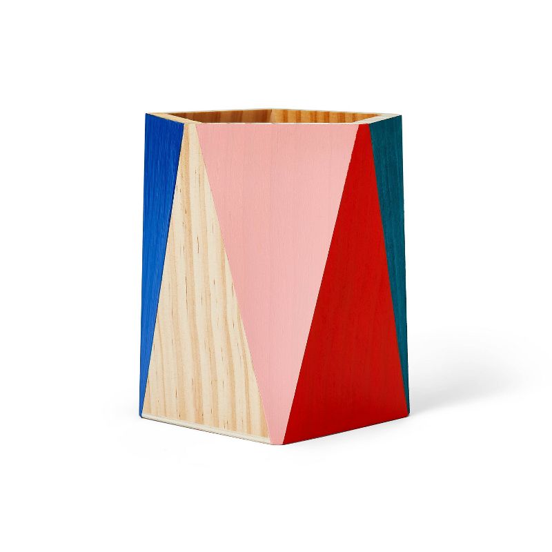 Geometric Wood Pencil Cup - Mondo Llama™