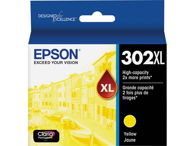 EPSON Claria Premium 302XL T302XL420-S Ink Cartridge, High-capacity Yellow