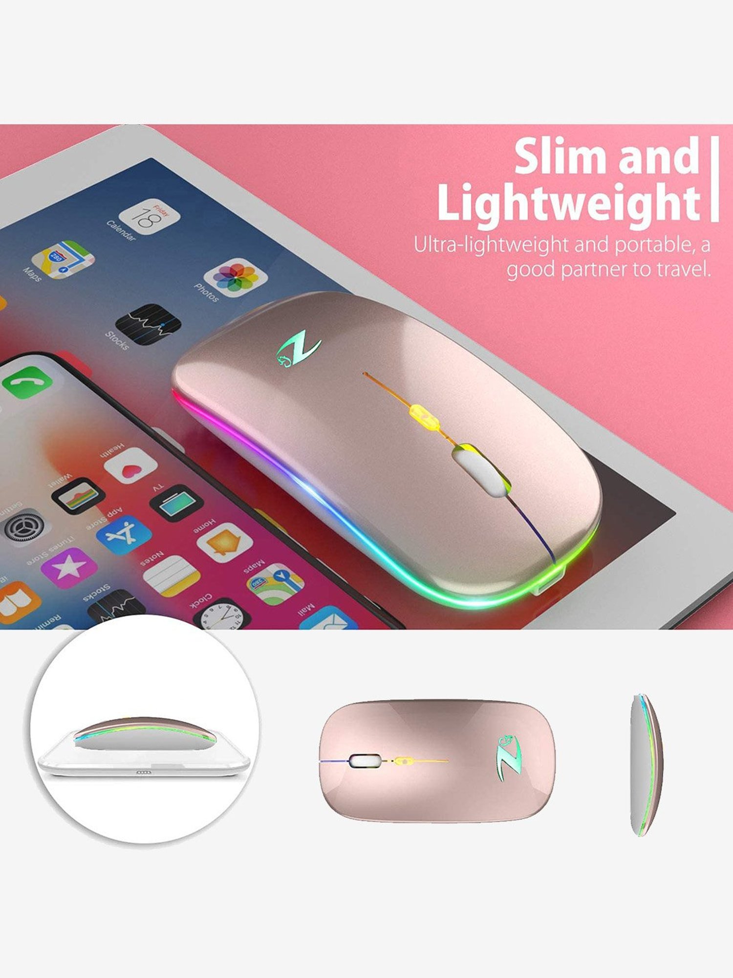 Zoook Blade Wireless Mouse (Rose Gold)