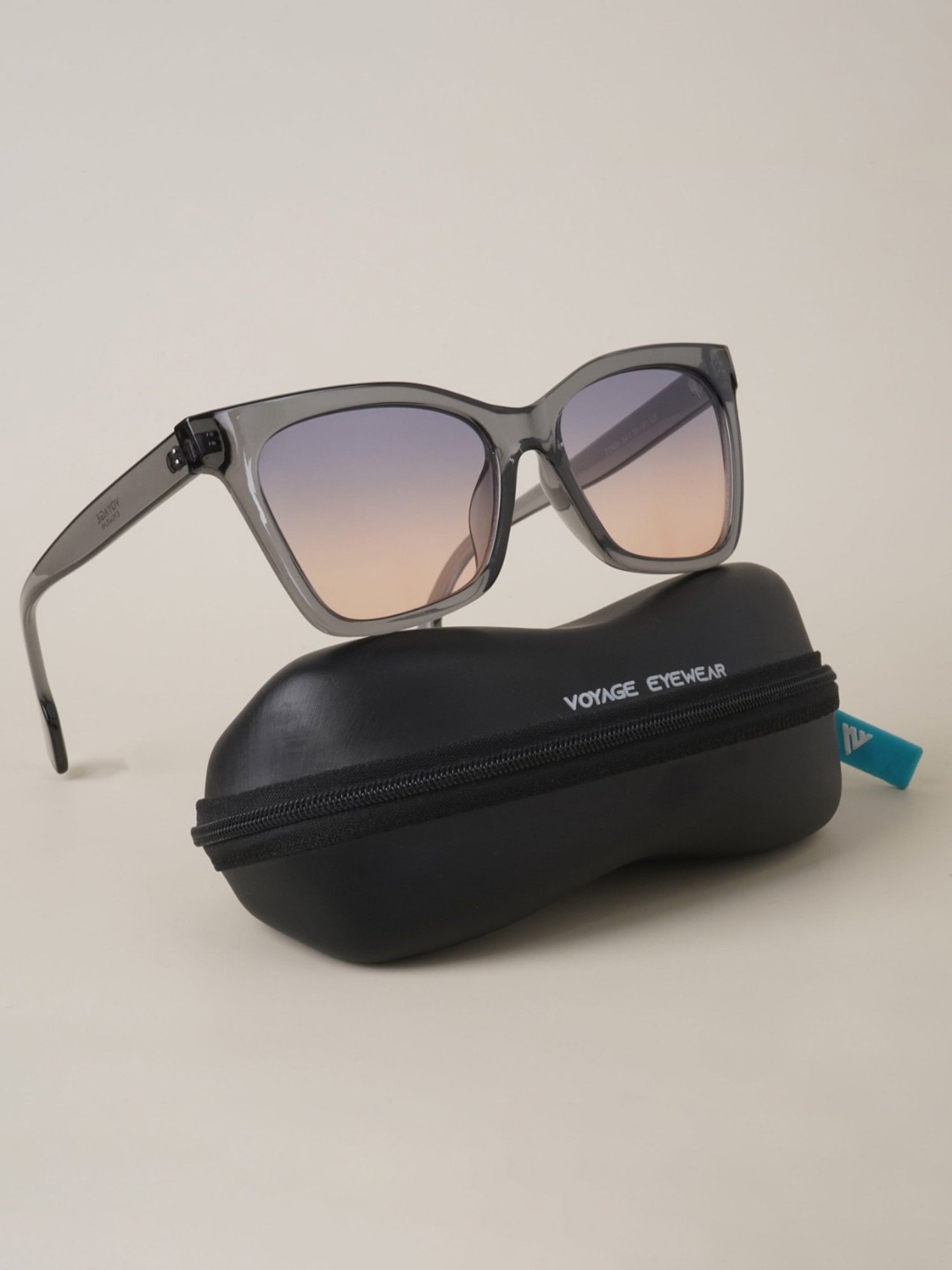 Voyage Grey Cat Eye UV Protection Sunglasses for Women