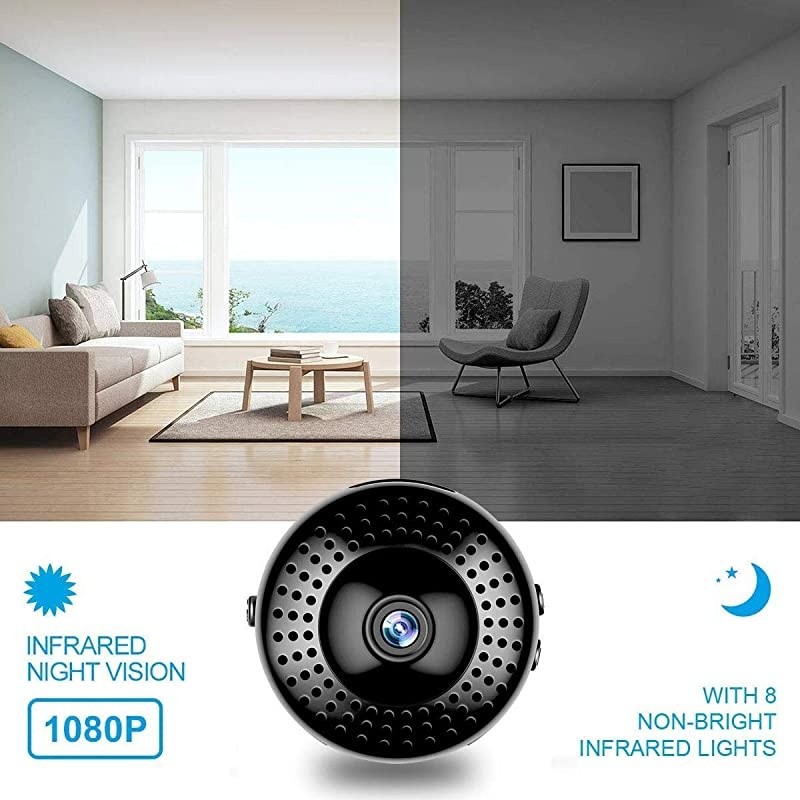 Spy Camera HD 1080P Mini Hidden Camera Security Camera Wireless Camera with Motion Detection for iPhone/Android Phone/Ipad/Pc