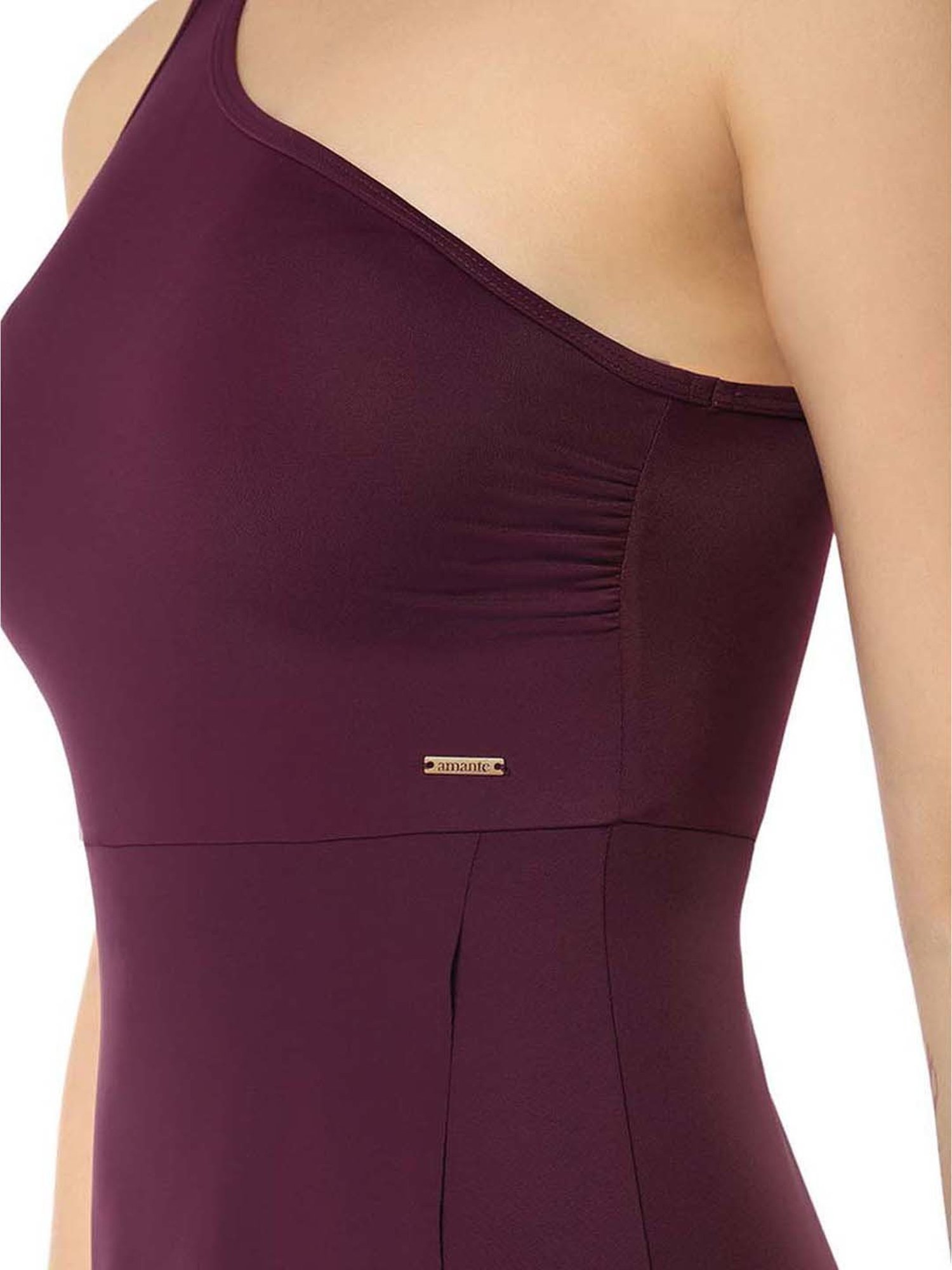 Amante Purple Padded Swim Dress