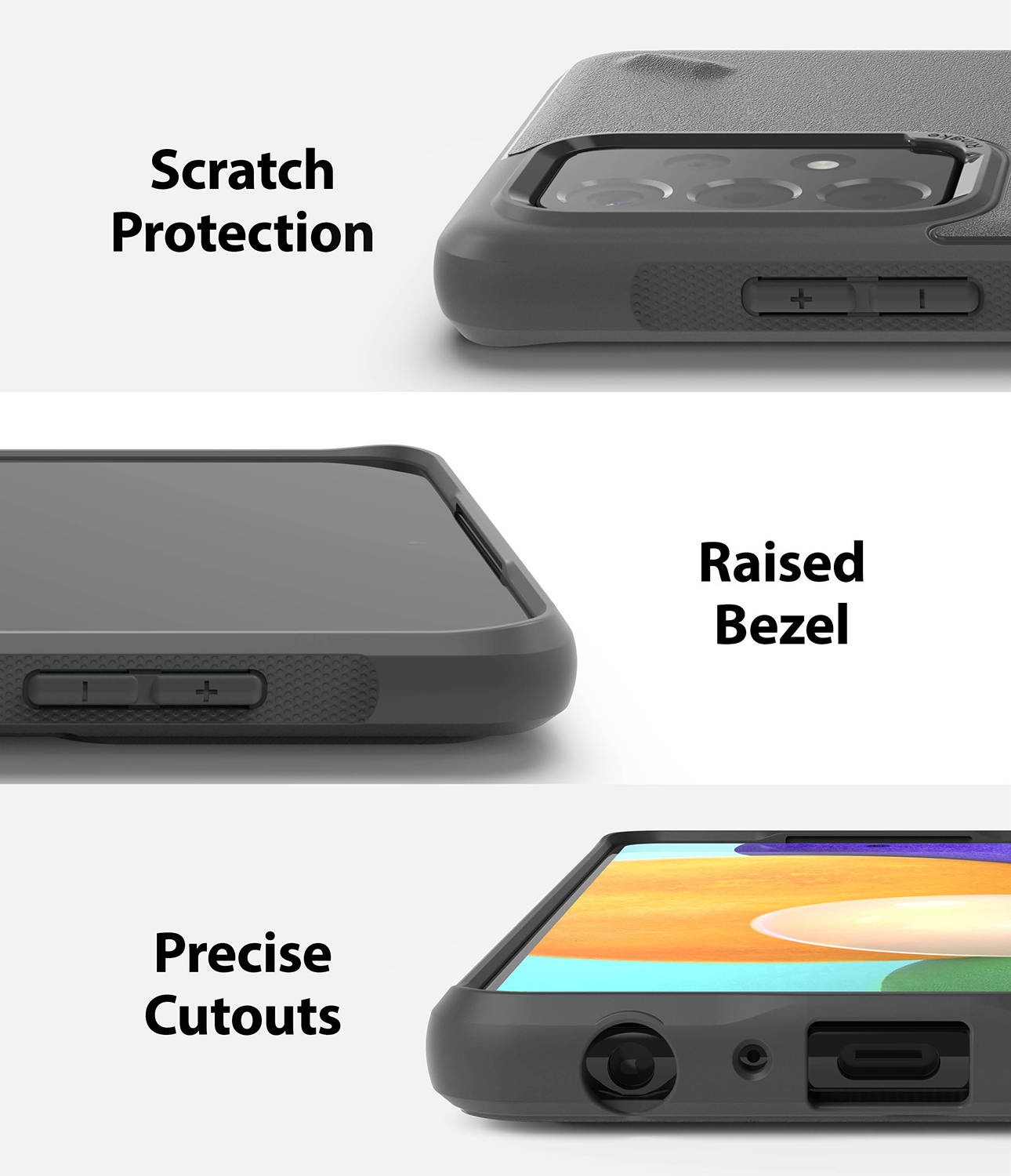 Ringke Onyx Compatible with Samsung Galaxy A52 4G, Galaxy A52 5G Case, Shockproof Rugged TPU Cover - Navy