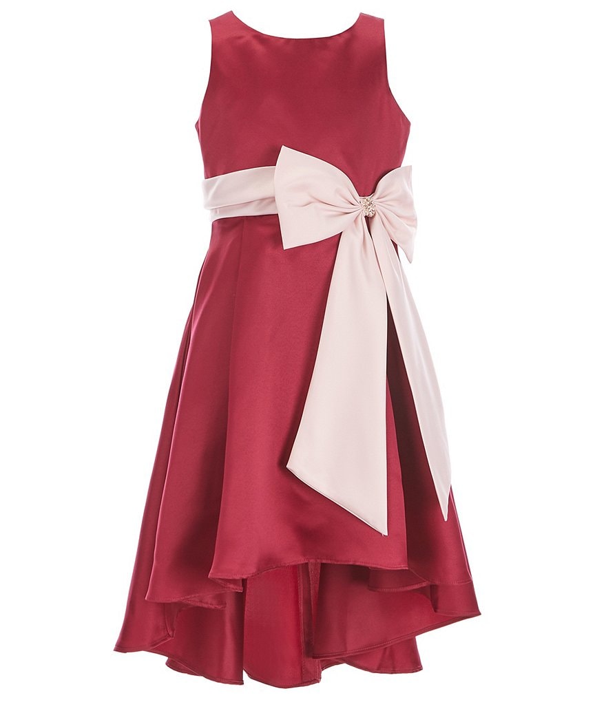 Poppies and Roses Big Girls 7-16 Flutter-Sleeve Double Hem Fit-And-Flare Dress