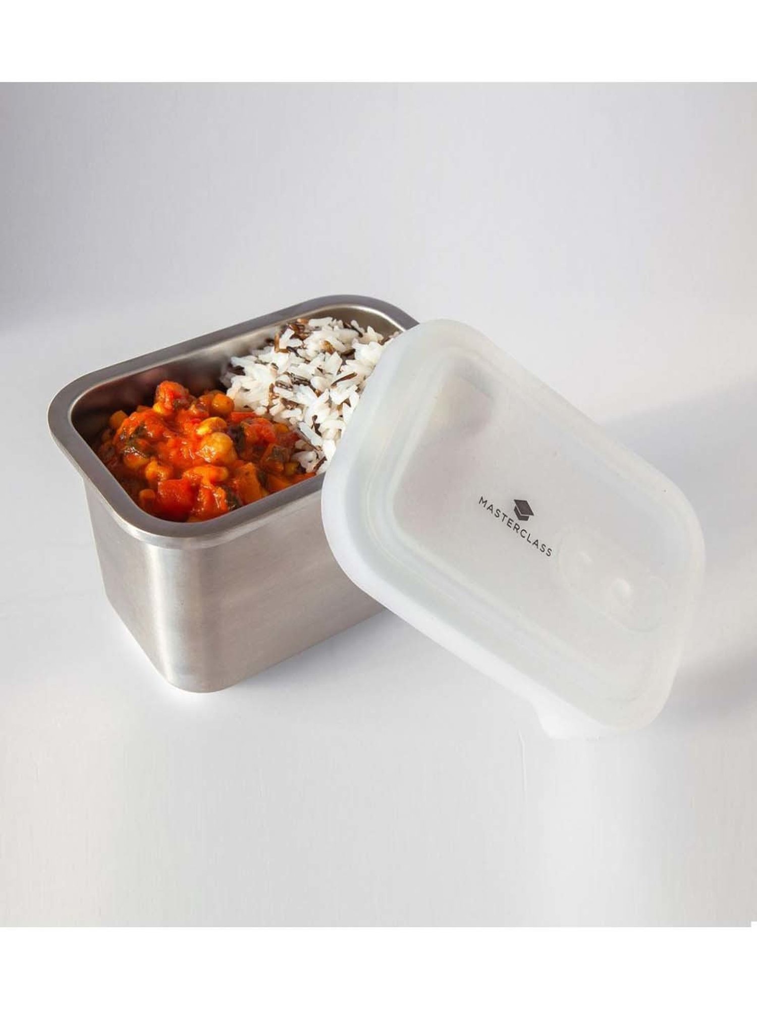 MasterClass Grey Stainless Steel Snack Dish (1 L)