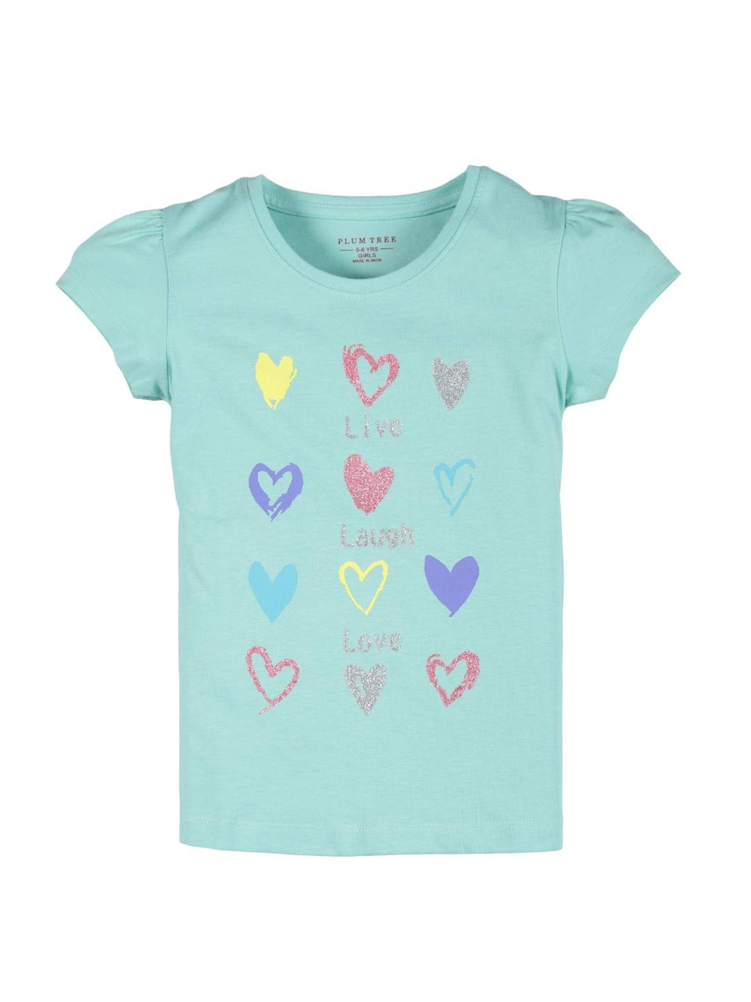 Plum Tree Kids Green & Navy Printed Top with Shorts