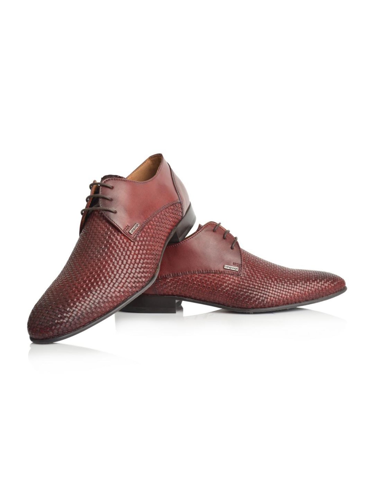 Language Shoes Men's Vincent Burgundy Derby Shoes