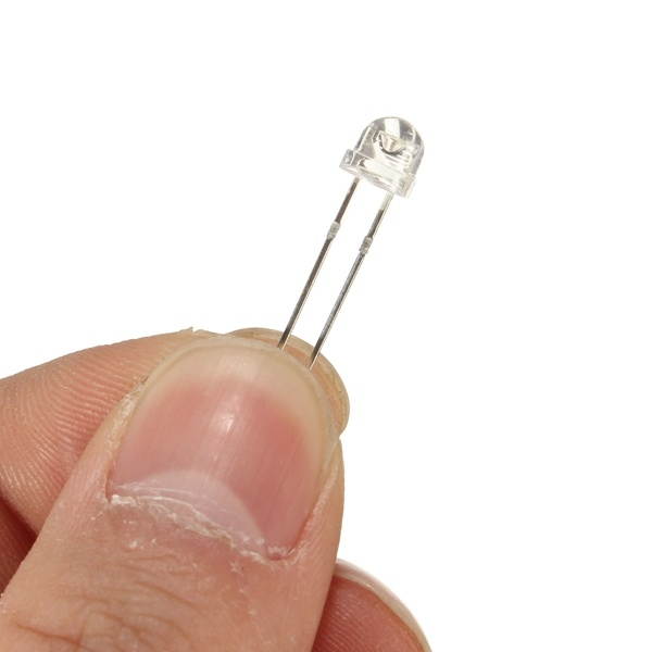 500pcs F5 5mm White Bright Diode Straw Hat Super Light LED Assortment Kit