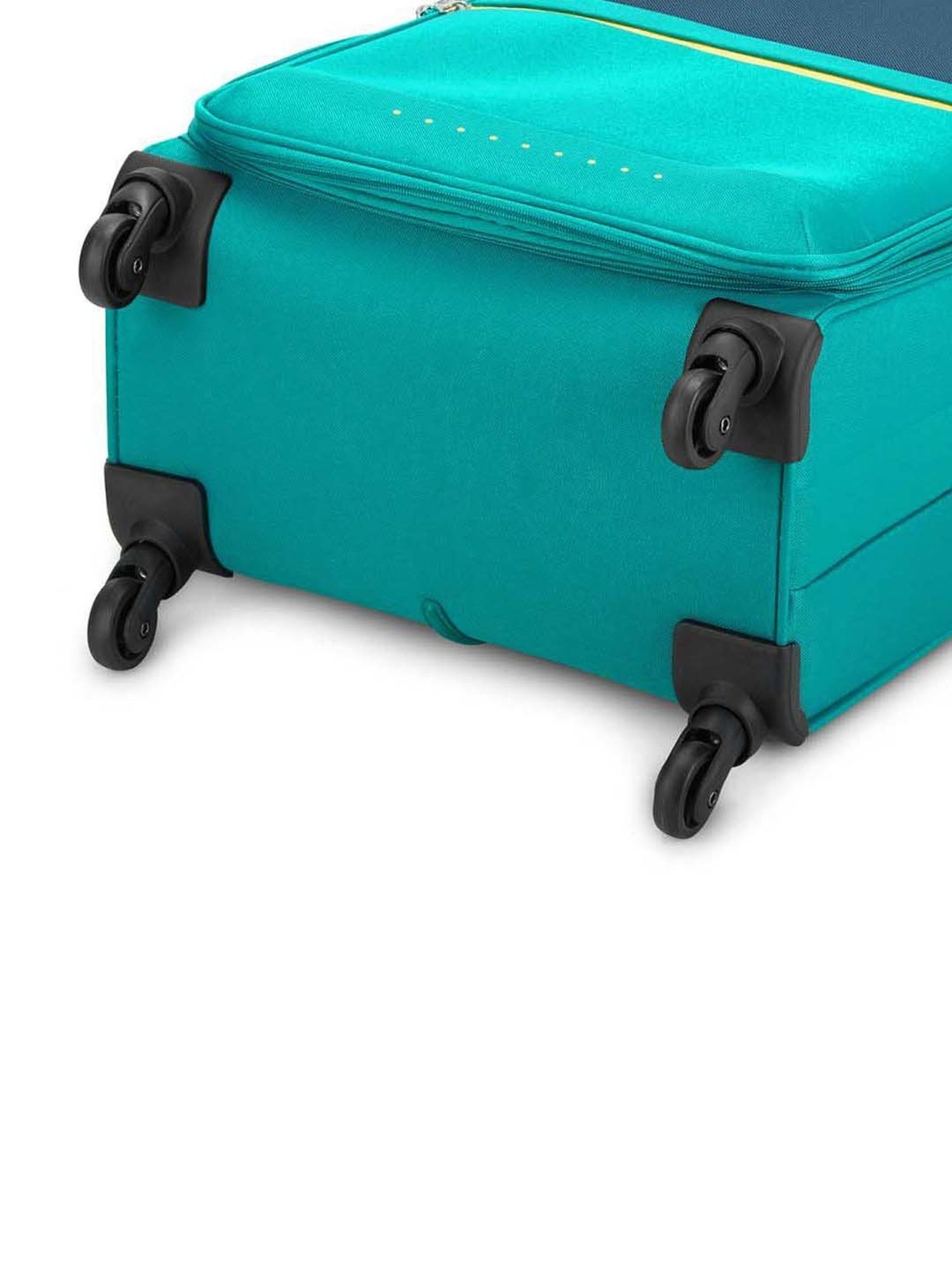 Aristocrat Evolve Blue Color Block Soft Medium Trolley Bag - 43 cm